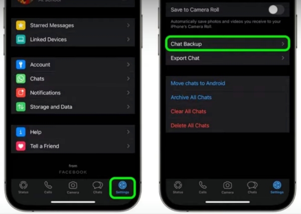 Clonar WhatsApp en iPhone con copias de seguridad