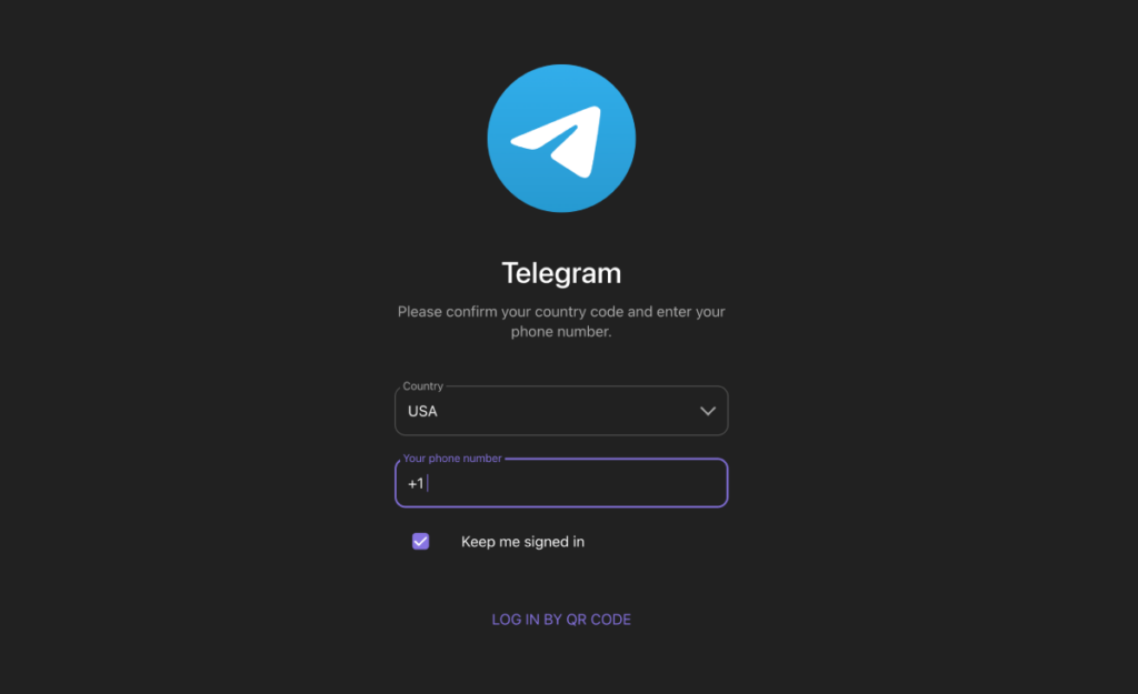 telegramă web